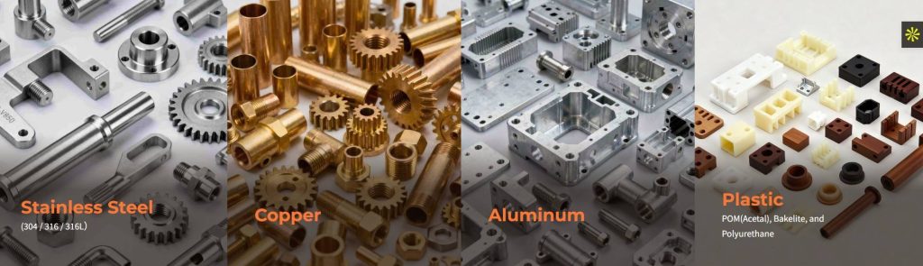 aluminum and copper to stainless steel and engineering plastics.jpg lenchor master material of aluminum and copper to stainless steel and engineering plastics.