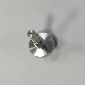 Aluminum hinge or pivot component, CNC machined for smooth and durable rotational movement.