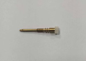 copper-electrical-terminal-01.jpg Small copper electrical terminal or connector, CNC machined for reliable high-current connections.