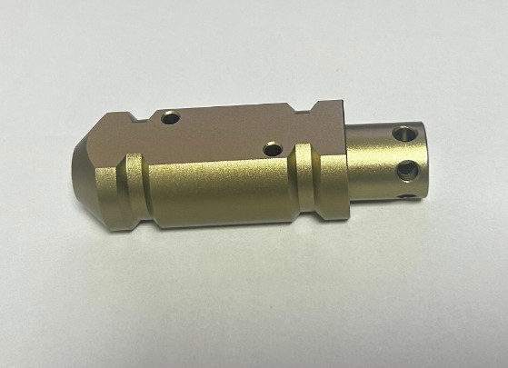 Precision CNC turned copper threaded pillar, ideal for creating robust electrical connections and stackable assemblies in electronics.