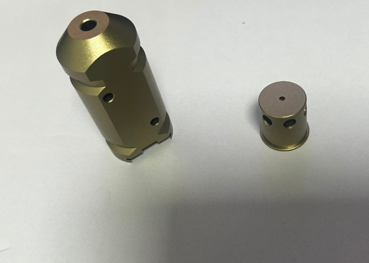 Precision CNC turned copper threaded pillar, ideal for creating robust electrical connections and stackable assemblies in electronics.