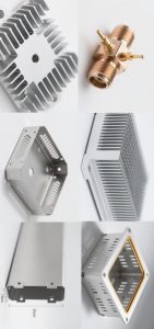 CNC Machined Electronics Components - 5G Shields and Chip Heat Sinks