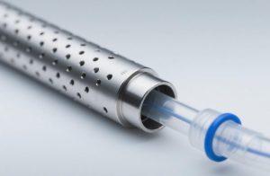 endoscope-metal-cannula-tube.jpg Thin-walled metal cannula for endoscopic assemblies, showcasing high-precision machining for minimally invasive surgery.
