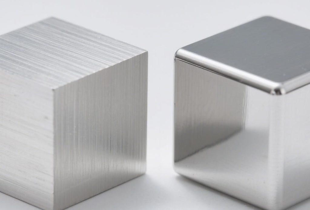 Stainless steel part with a mirror polish finish for a high-end aesthetic and easy cleaning.