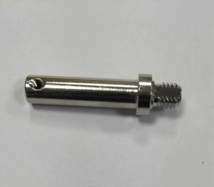stainless-steel-threaded-fitting-01.jpg High-strength stainless steel shaft or dowel pin, ideal for pivots, axles, and alignment in automotive or industrial applications.