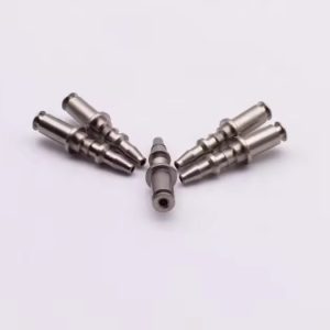 High-accuracy lead screw with custom thread form, machined on a Swiss-type lathe.