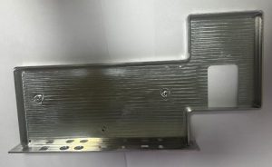 Large-format thin-wall aluminum panel, milled to maintain perfect flatness and minimal weight for aerospace or automotive applications.