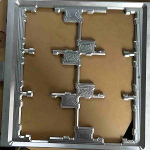 Large CNC machined aluminum automotive fixture frame, custom aluminum mold for car modification parts, precision aluminum automotive tooling