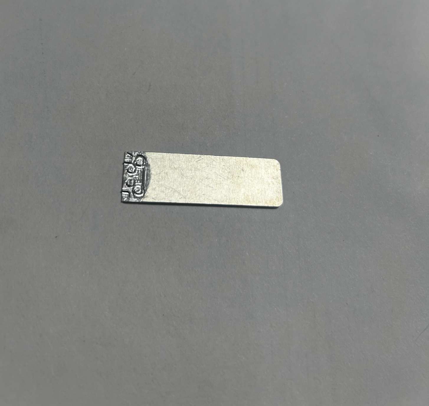 CNC machined aluminum car shim identification tag, custom precision metal automotive component, stamped aluminum automotive part
